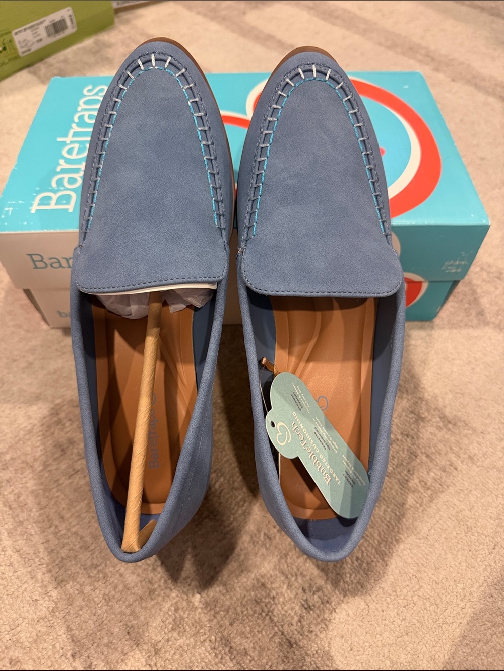 BareTraps Women’s Light Blue Suede Loafers